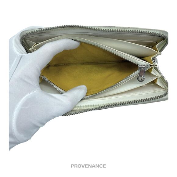 🔴 Goyard Matignon Zipped Wallet - White Goyardine - Picture 9 of 10